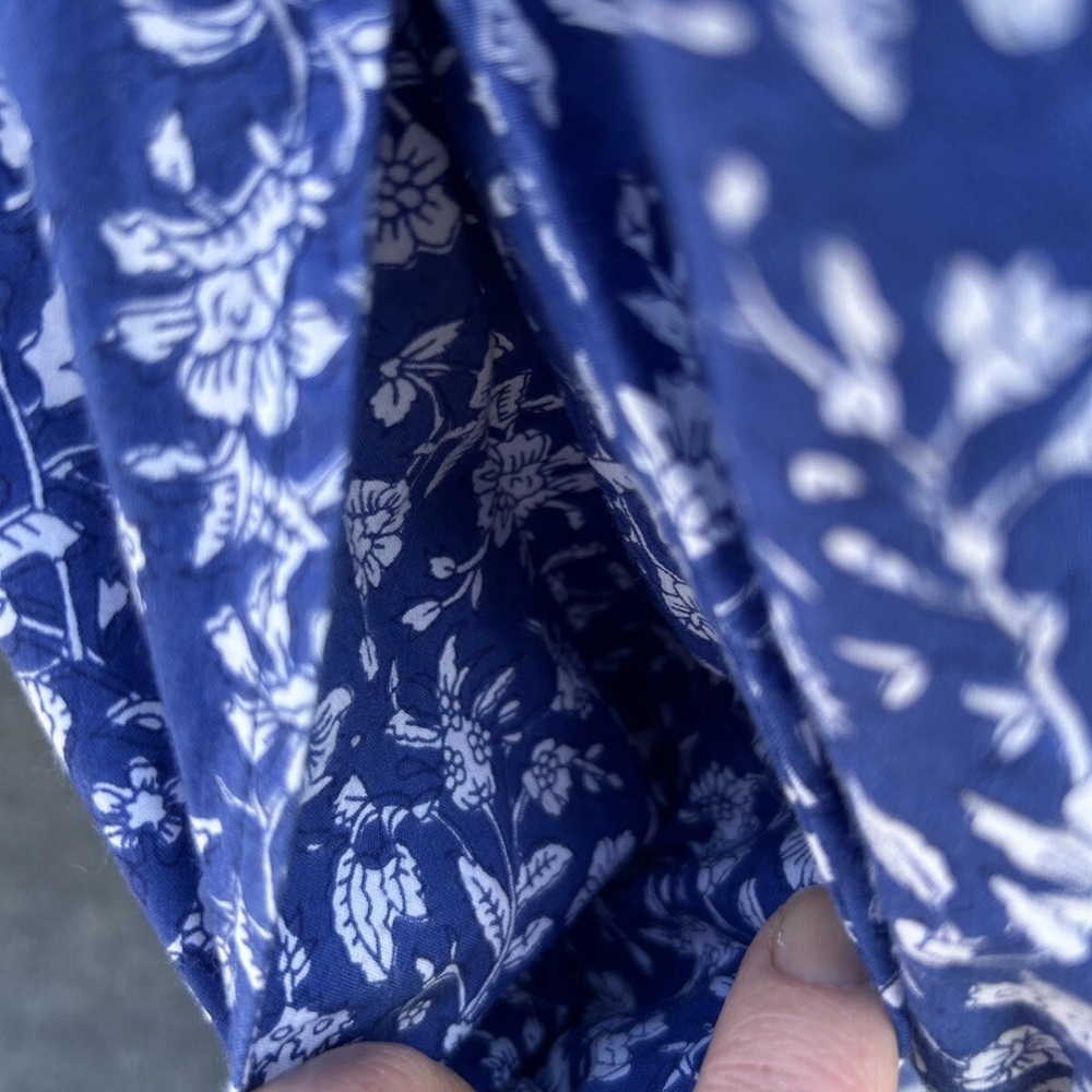 Pink City Prints Georgie Midi Dress in Indigo Lolita Pockets Size Medium - Picture 16 of 16